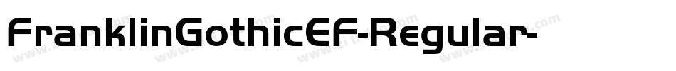 FranklinGothicEF-Regular字体转换