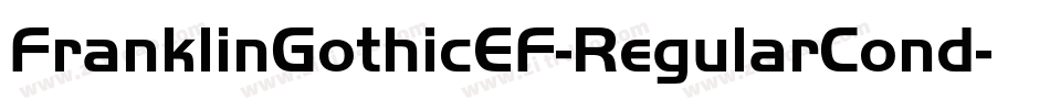 FranklinGothicEF-RegularCond字体转换