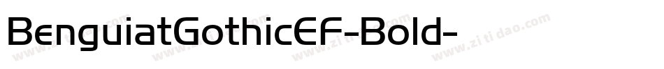 BenguiatGothicEF-Bold字体转换