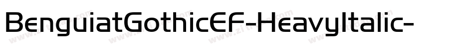 BenguiatGothicEF-HeavyItalic字体转换