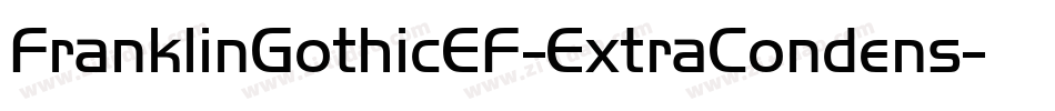 FranklinGothicEF-ExtraCondens字体转换