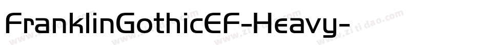 FranklinGothicEF-Heavy字体转换