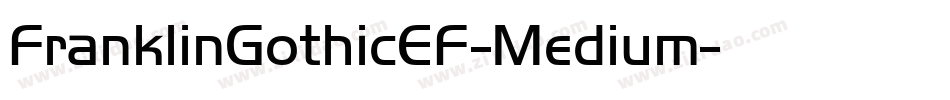 FranklinGothicEF-Medium字体转换