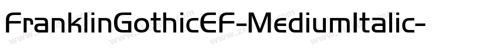 FranklinGothicEF-MediumItalic字体转换