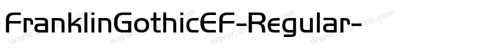 FranklinGothicEF-Regular字体转换