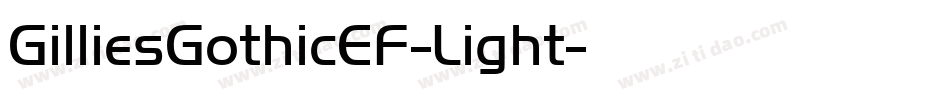 GilliesGothicEF-Light字体转换