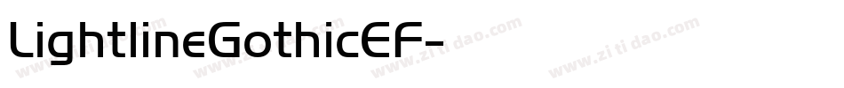 LightlineGothicEF字体转换 LightlineGothicEF字体转换