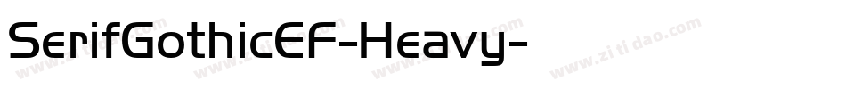 SerifGothicEF-Heavy字体转换