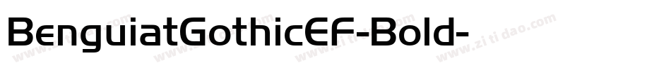 BenguiatGothicEF-Bold字体转换