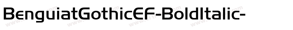BenguiatGothicEF-BoldItalic字体转换