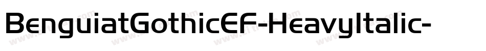 BenguiatGothicEF-HeavyItalic字体转换