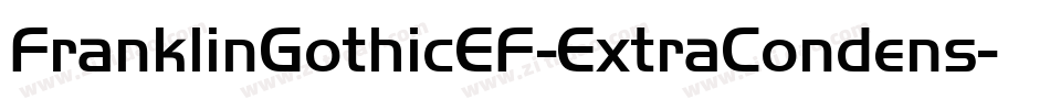 FranklinGothicEF-ExtraCondens字体转换
