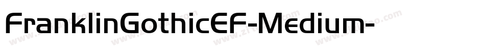 FranklinGothicEF-Medium字体转换