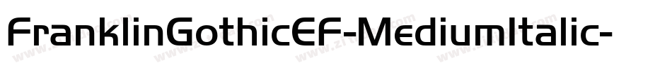 FranklinGothicEF-MediumItalic字体转换