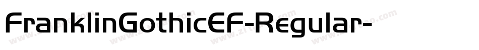 FranklinGothicEF-Regular字体转换