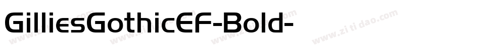 GilliesGothicEF-Bold字体转换