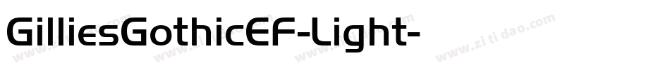 GilliesGothicEF-Light字体转换