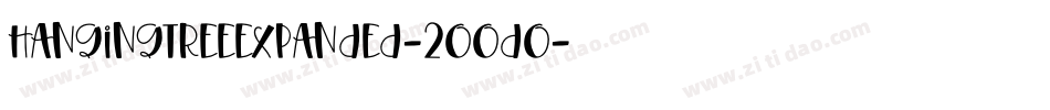 HangingTreeExpanded-2OODo字体转换