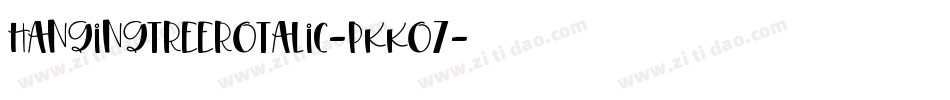 HangingTreeRotalic-PKKo7字体转换