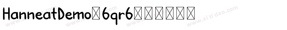 HanneatDemo-6qr6字体转换