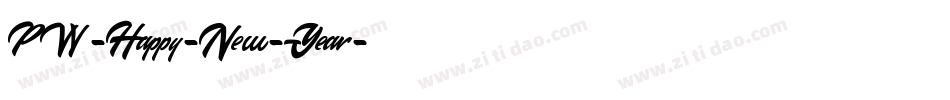 PW-Happy-New-Year字体转换