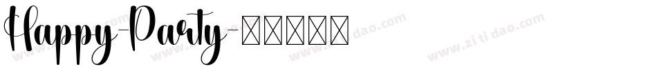 Happy-Party字体转换