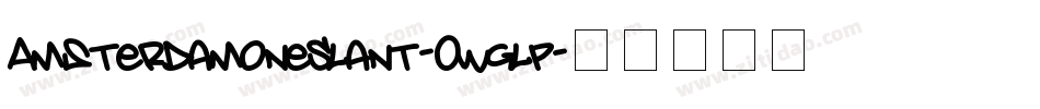 AmsterdamOneSlant-0WglP字体转换
