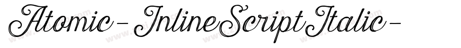 Atomic-InlineScriptItalic字体转换
