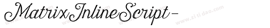 MatrixInlineScript字体转换