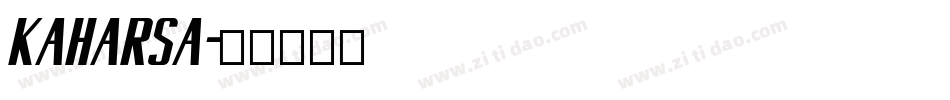 kaharsa字体转换