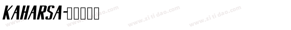 kaharsa字体转换