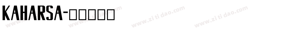 kaharsa字体转换