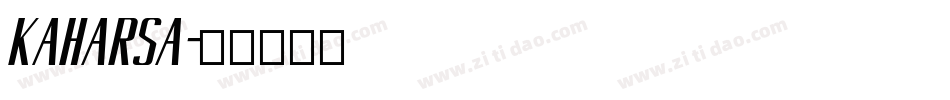 kaharsa字体转换