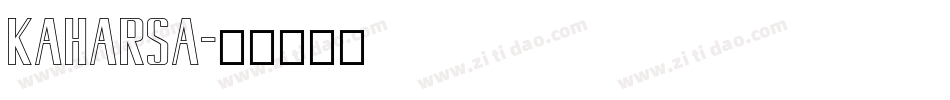 kaharsa字体转换