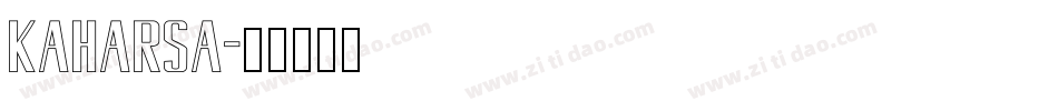 kaharsa字体转换