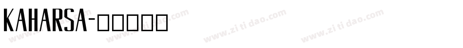 kaharsa字体转换