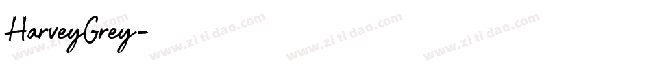 HarveyGrey字体转换