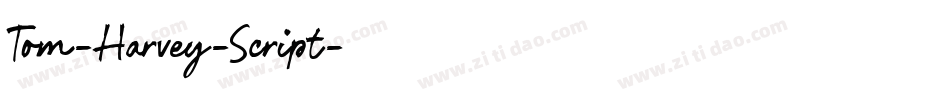 Tom-Harvey-Script字体转换