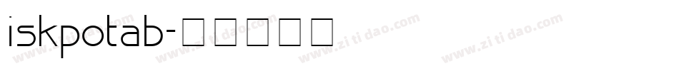 iskpotab字体转换