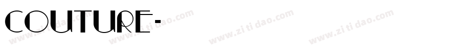 Couture字体转换