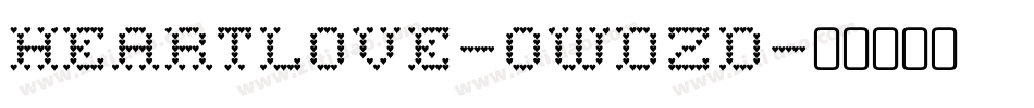 Heartlove-0Wdzd字体转换