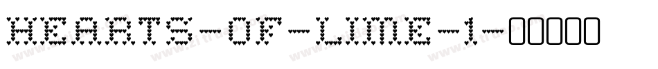 Hearts-of-Lime-1字体转换