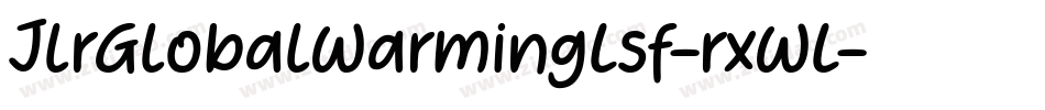 JlrGlobalWarmingLsf-rxWL字体转换