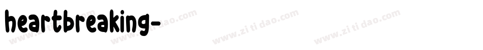 heartbreaking字体转换