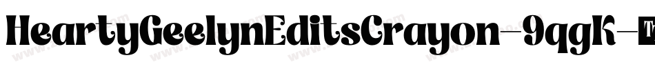 HeartyGeelynEditsCrayon-9qgK字体转换