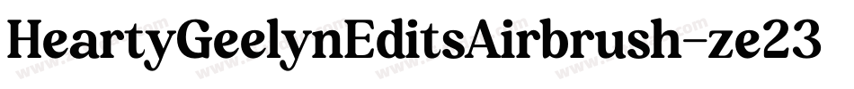 HeartyGeelynEditsAirbrush-ze23字体转换