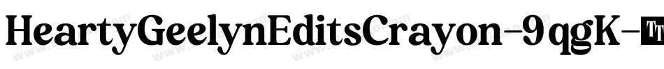 HeartyGeelynEditsCrayon-9qgK字体转换