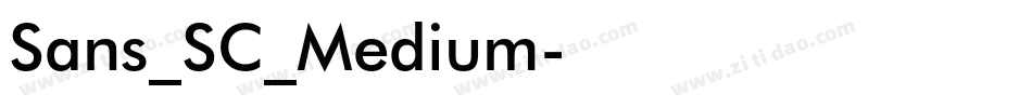 Sans_SC_Medium字体转换