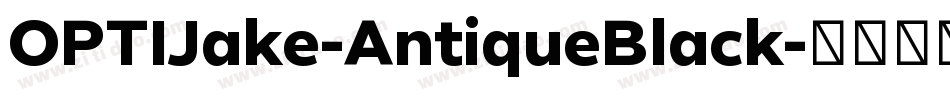 OPTIJake-AntiqueBlack字体转换