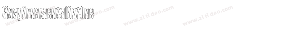 WavyOrnamentalOutline字体转换
